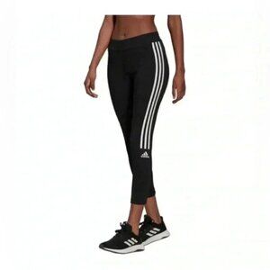 Adidas Women's Aeroready High-Waisted 3-Stripe Training Leggings – Size Small